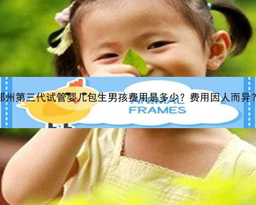 郑州第三代试管婴儿包生男孩费用是多少？费用因人而异？